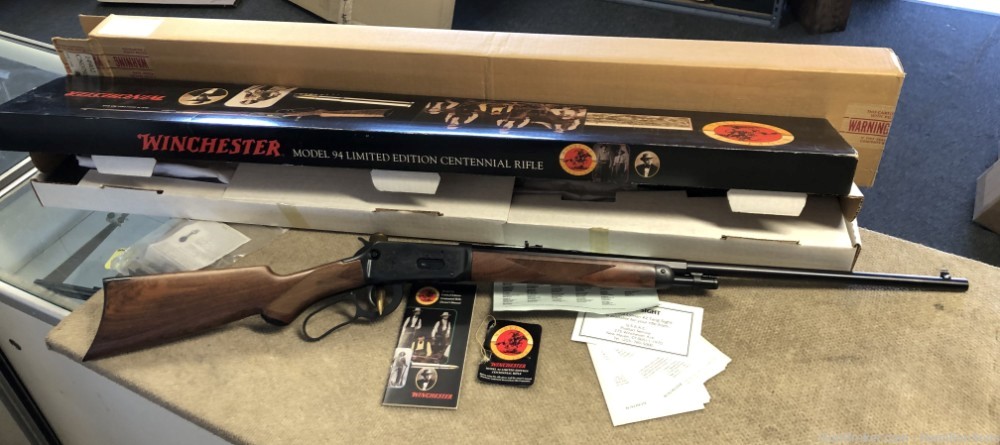 WINCHESTER MODEL 94 100 YEAR ANNIVERSARY WITH ALL ORIGINAL PACKAGING -img-0