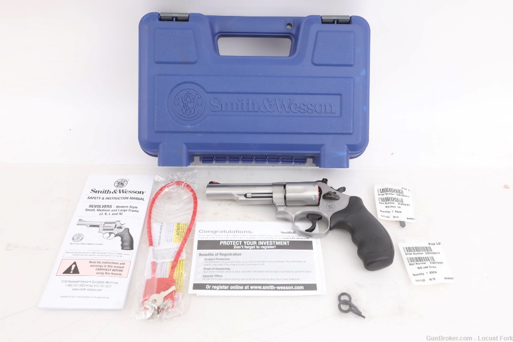 Smith and Wesson 66-8 357 Mag 4.25" Stainless LIKE NEW  FACTORY BOX NoRsrv-img-0