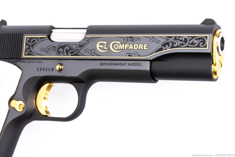 Colt 1911 Government .38 Super EL COMPADRE Rare Limited Edition 70 Series-img-9
