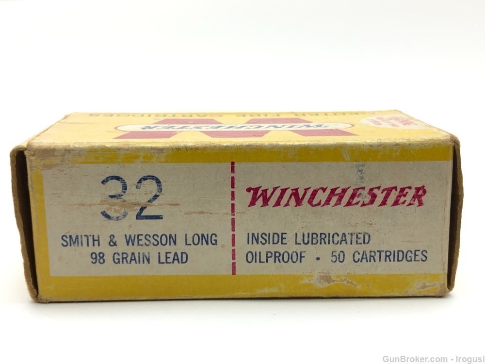 Winchester .32 S&W Long Vintage Box 28 Rounds + 1 Casing-img-3