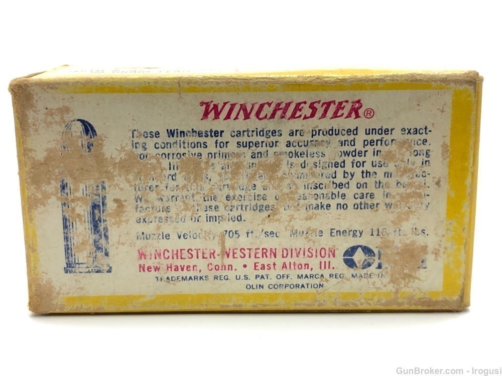 Winchester .32 S&W Long Vintage Box 28 Rounds + 1 Casing-img-6