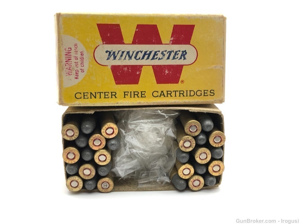 Winchester .32 S&W Long Vintage Box 28 Rounds + 1 Casing-img-0
