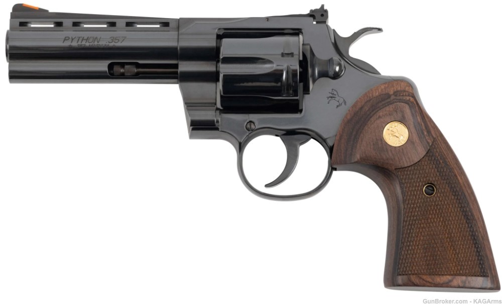 Colt Python Blued 357 Magnum 4" PYTHON-BP4WTS Blued Colt 357 Mag Python 4"-img-0