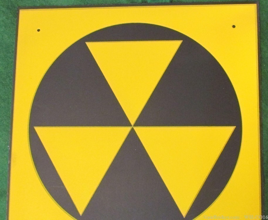 Original Cold War Fallout shelter sign-img-0