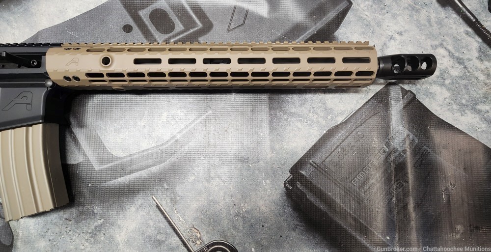Aero Precision BCA M4 .50 BEOWULF 16" Side Charging Rifle FDE and Black-img-6