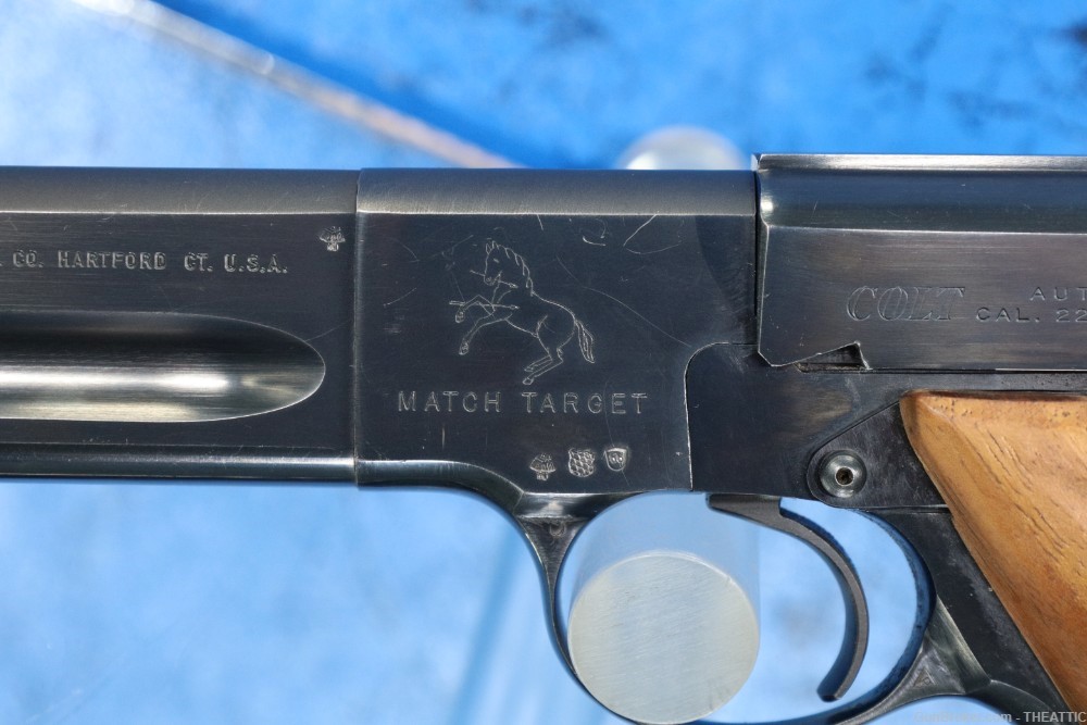 COLT WOODSMAN MATCH TARGET 22 LR MFG 1966 C&R ELIGIBLE IN NICE CONDITION!-img-6