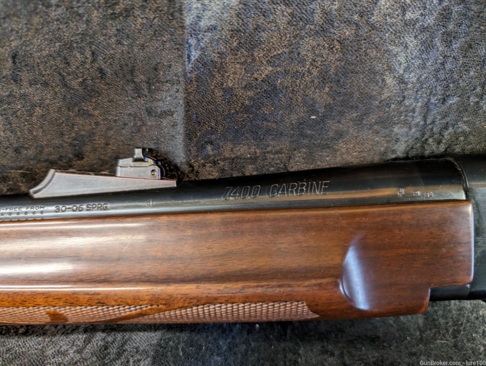 Remington 7400 Carbine 30-06 semi auto Rifle Walnut deluxe stock-img-24