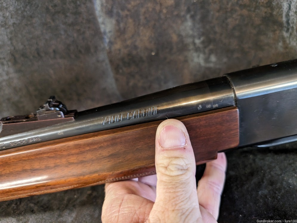Remington 7400 Carbine 30-06 semi auto Rifle Walnut deluxe stock-img-1