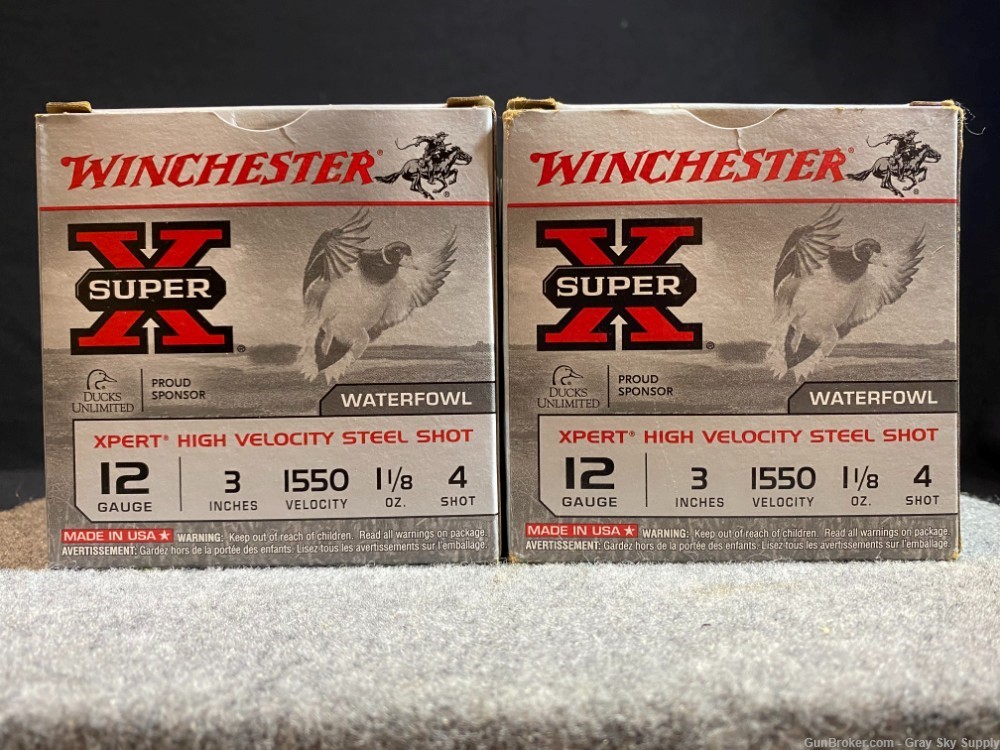 Winchester 12 Ga Steel 3" #4 75 rds-img-0