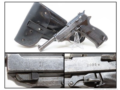 WORLD WAR 2 Walther "ac/42" Code P.38 GERMAN MILITARY Semi-Auto C&R Pistol 