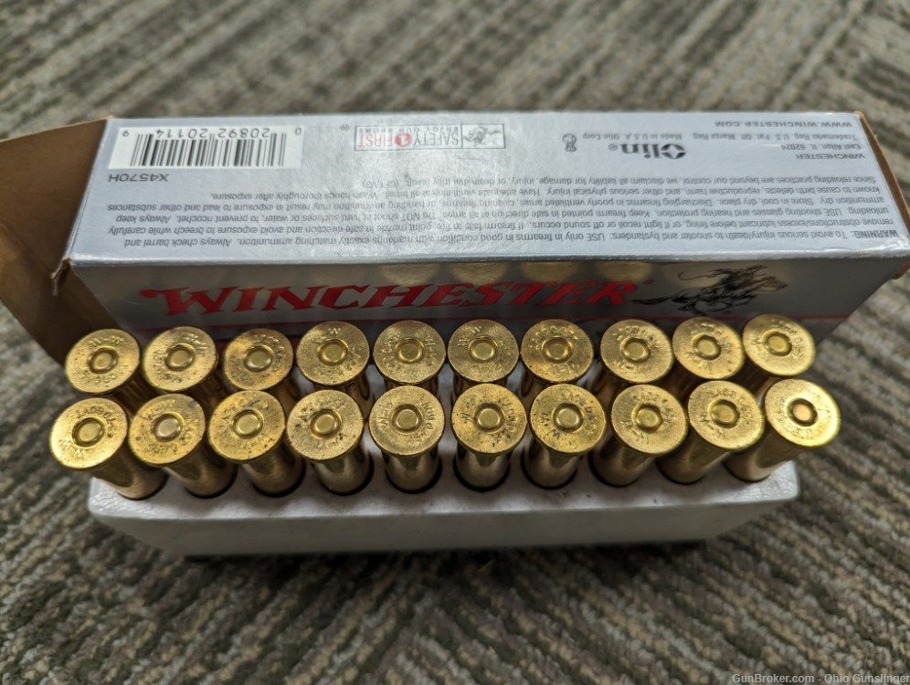 20 Rds Winchester .45-70 Govt Ammo 300 Gr JHP - FREE SHIP-img-2
