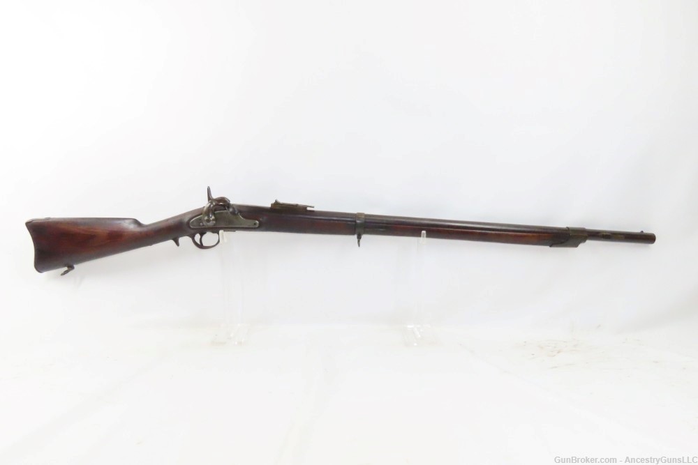 Antique CIVIL WAR Navy Contract WHITNEY M1861 Percussion “PLYMOUTH RIFLE”  -img-1