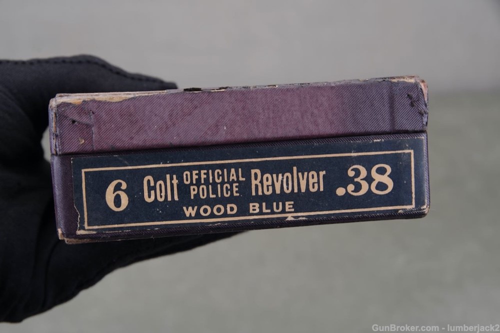 1941 Colt Official Police 38 Special 6'' Blue with Box Shooter-img-2