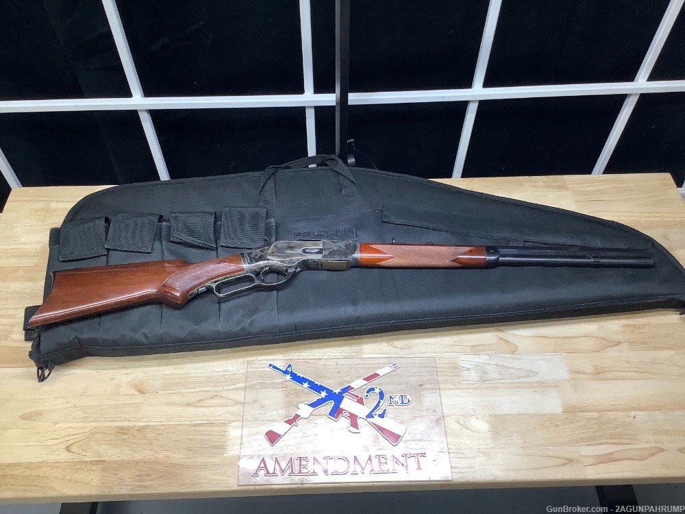 Uberti Winchester 1873 Rifle 45 LC Case Hardened -img-0