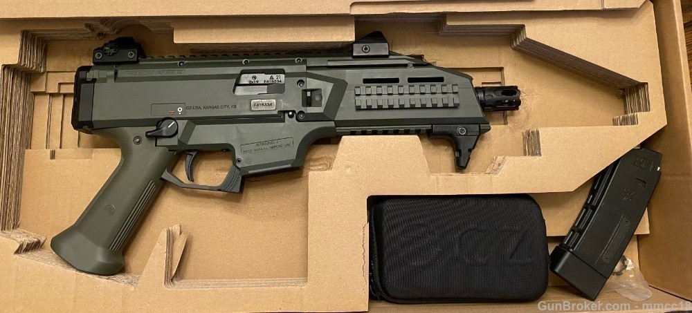 CZ Scorpion EVO3 S1 9mm ODG Pistol-img-0