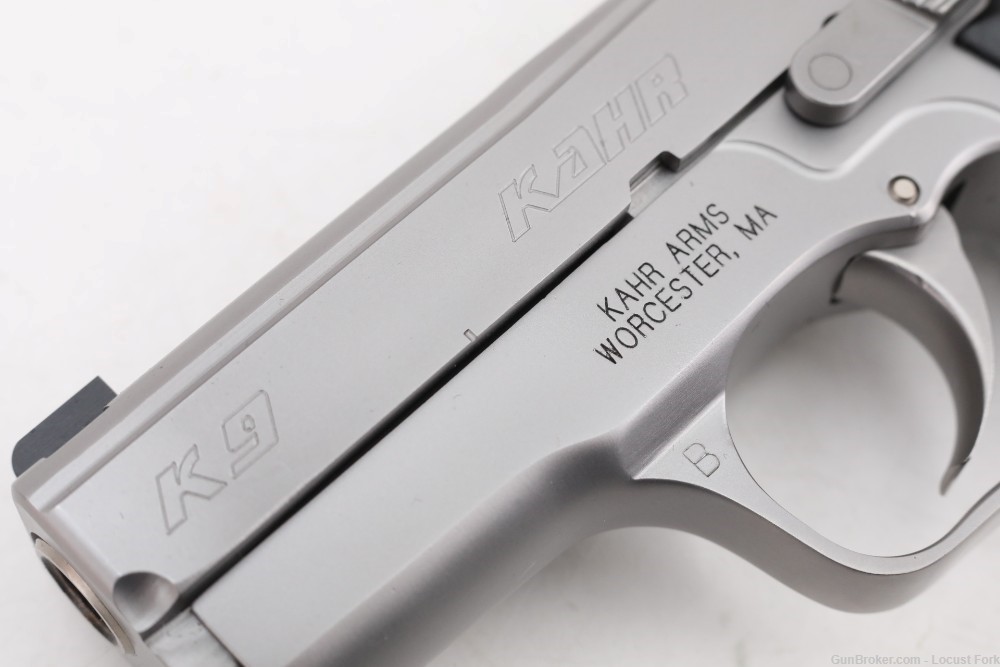 Kahr Arms K9 9mm 3.5" Stainless NS THREE MAGS Factory Box SUPER NICE NoRsrv-img-5