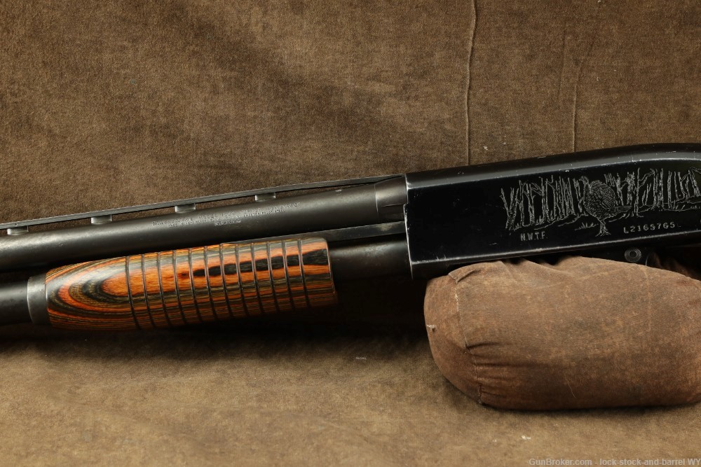 1987 Engraved Winchester 1300 NTWF 22” 12GA Pump Action Shotgun-img-11