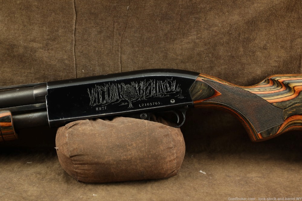 1987 Engraved Winchester 1300 NTWF 22” 12GA Pump Action Shotgun-img-12