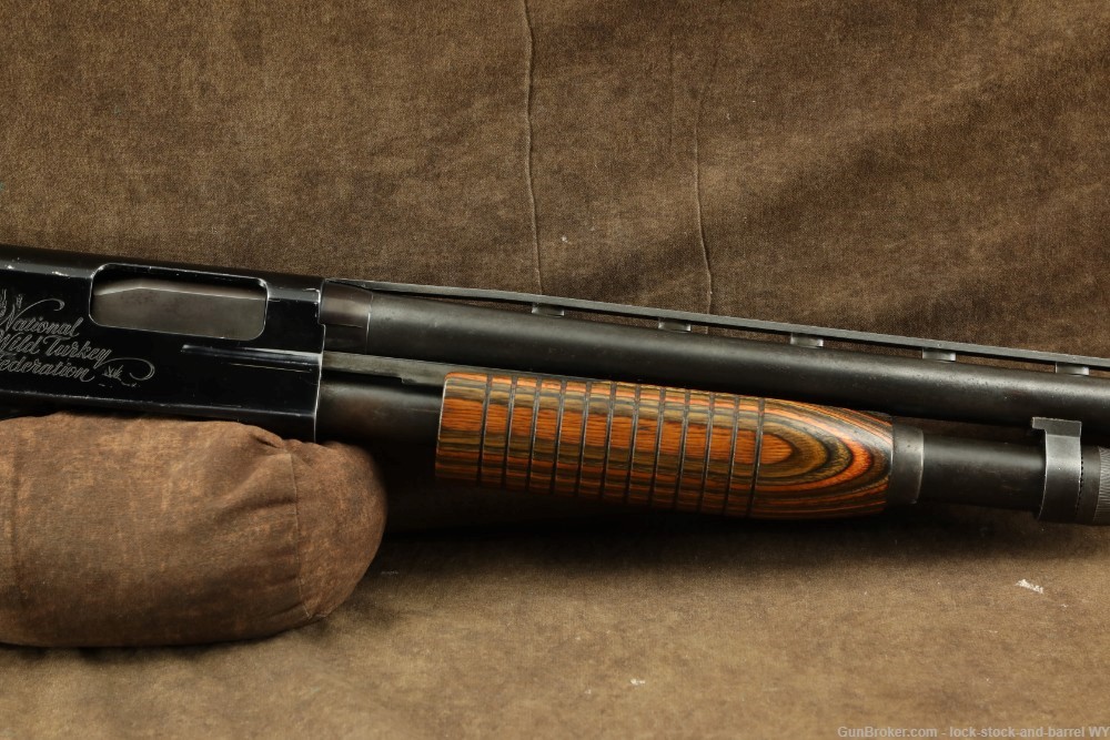 1987 Engraved Winchester 1300 NTWF 22” 12GA Pump Action Shotgun-img-5