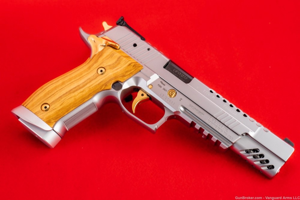 Sig Sauer Germany P226 X-Six Scandic Skeleton Gold 9mm Pistol! -img-4