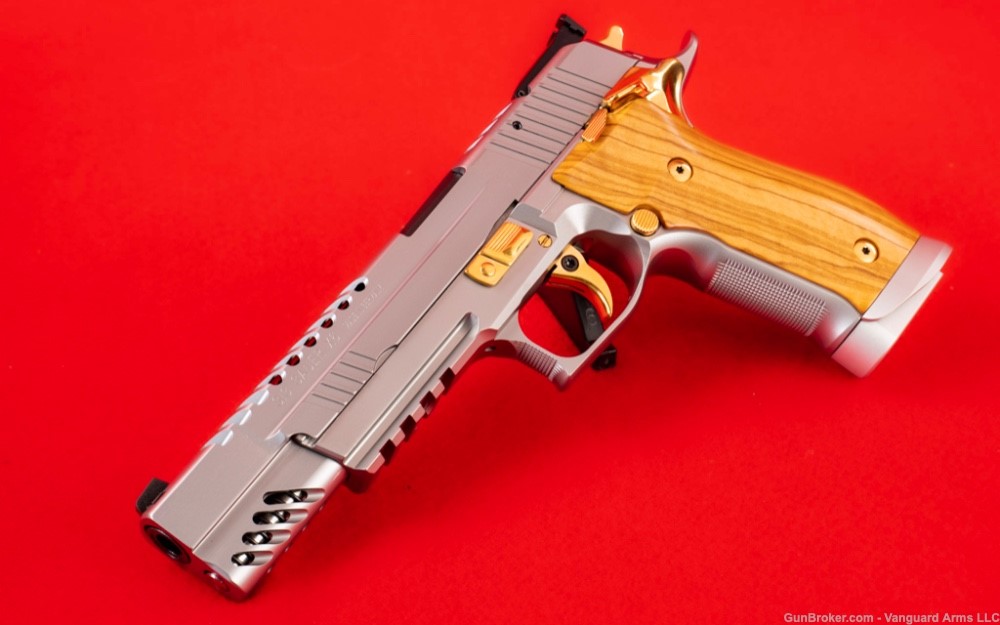 Sig Sauer Germany P226 X-Six Scandic Skeleton Gold 9mm Pistol! -img-2