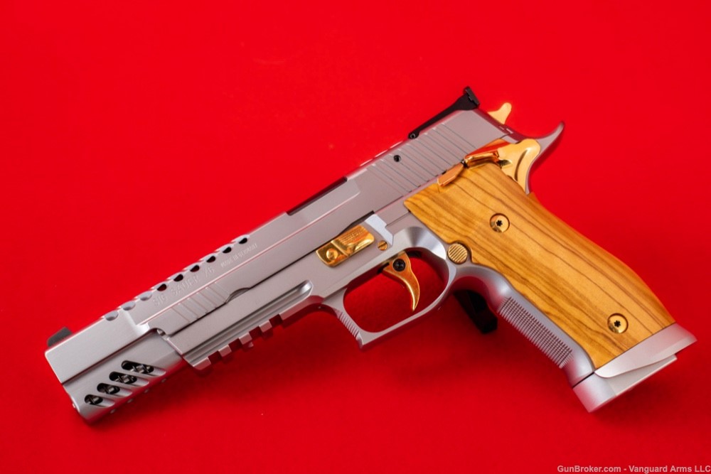 Sig Sauer Germany P226 X-Six Scandic Skeleton Gold 9mm Pistol! -img-3