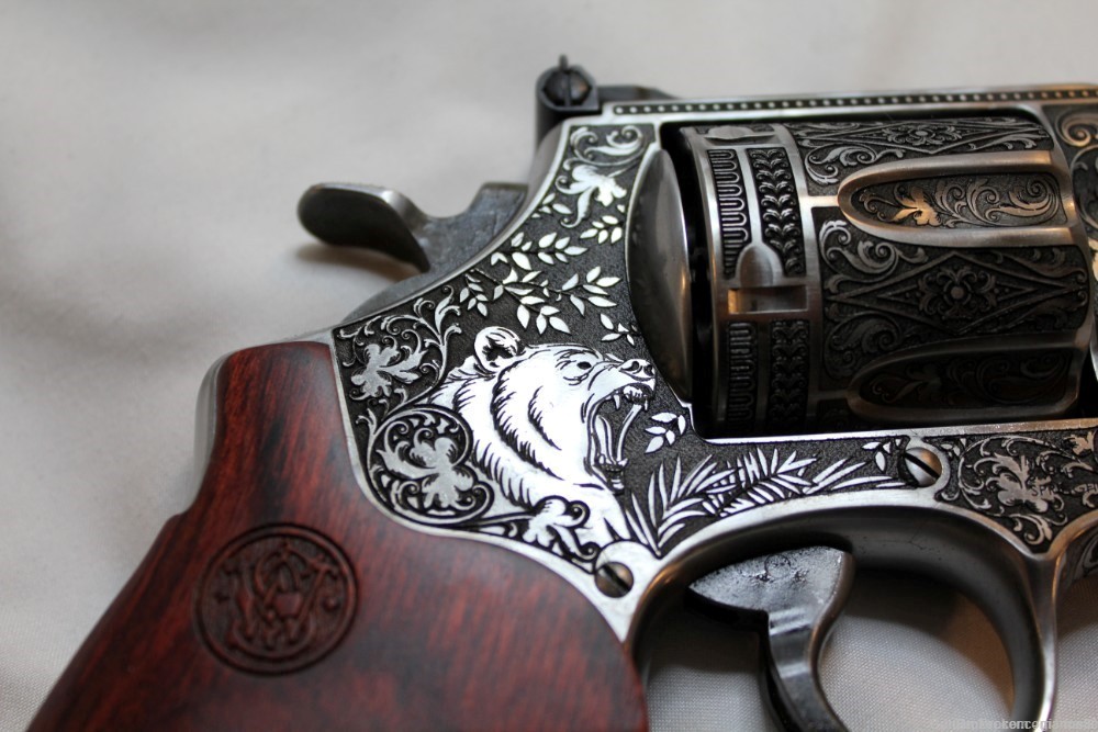 Rare Collector Custom Engraved S&W Smith & Wesson 629 Deluxe 6.5" 44 MAG-img-7