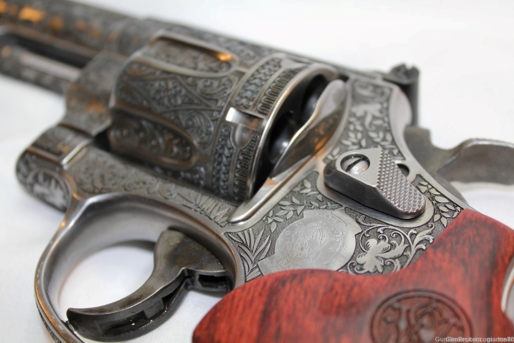 Rare Collector Custom Engraved S&W Smith & Wesson 629 Deluxe 6.5" 44 MAG-img-3