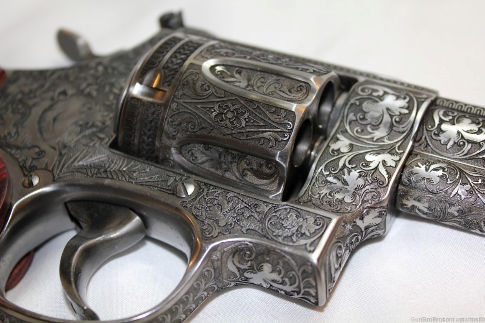 Rare Collector Custom Engraved S&W Smith & Wesson 629 Deluxe 6.5" 44 MAG-img-4