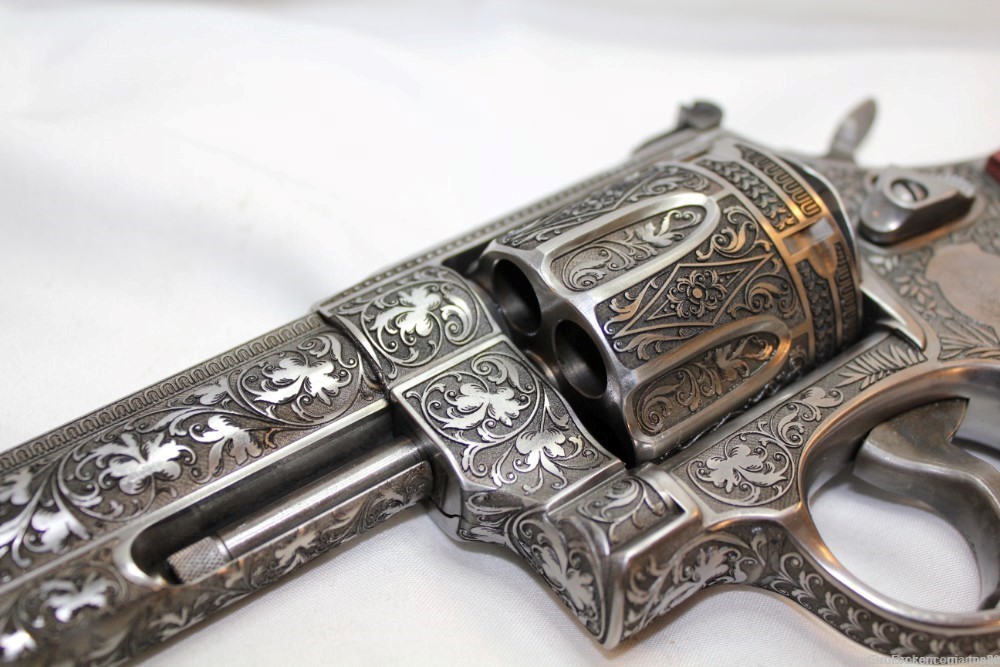 Rare Collector Custom Engraved S&W Smith & Wesson 629 Deluxe 6.5" 44 MAG-img-5