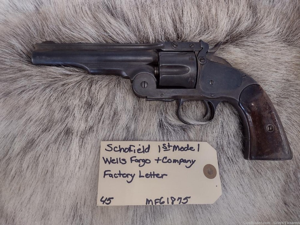 RARE-AUTHENTIC SCHOFIELD 1ST MDL REVOLVER DOCUMENTED & STAMPED WELLS FARGO -img-6