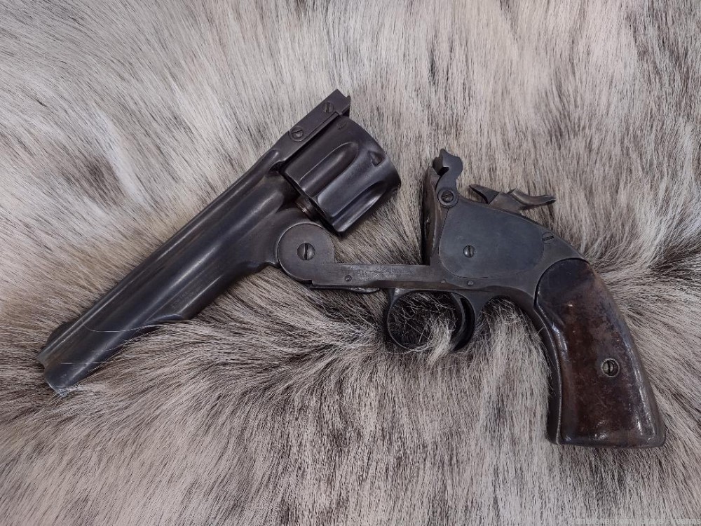 RARE-AUTHENTIC SCHOFIELD 1ST MDL REVOLVER DOCUMENTED & STAMPED WELLS FARGO -img-2