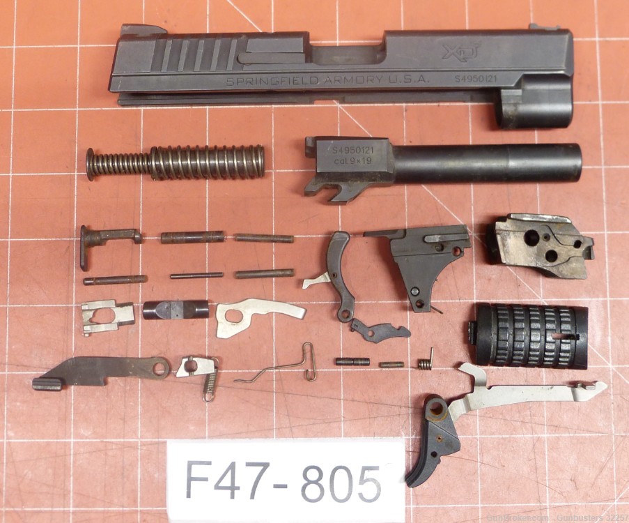 Springfield XDS-9 9MM, Repair Parts F47-805-img-0