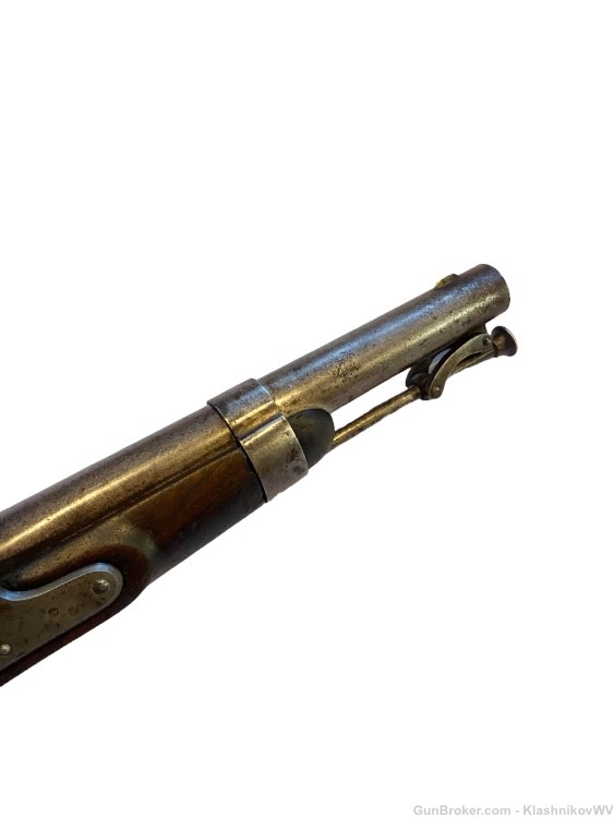 Antique ROBERT JOHNSON US Model 1836 .54 Cal. Flintlock Conversion Pistol-img-11