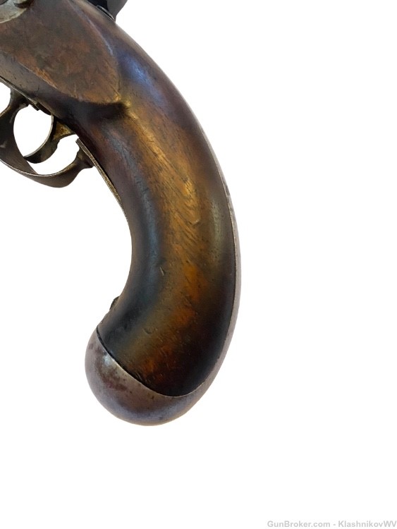 Antique ROBERT JOHNSON US Model 1836 .54 Cal. Flintlock Conversion Pistol-img-9