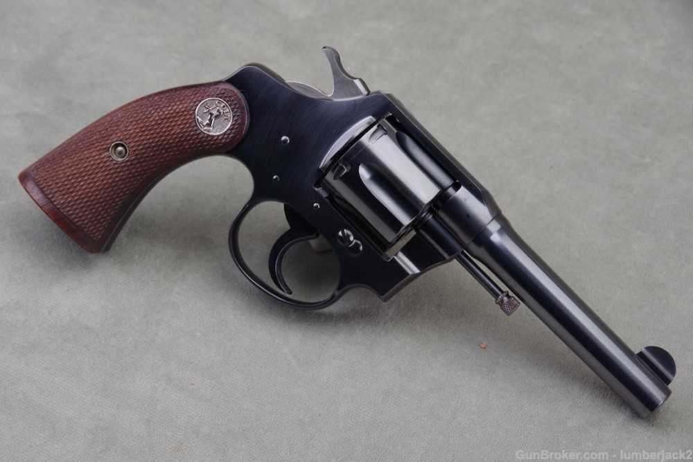 Excellent 1925 Colt Police Positive 38 Colt 4'' Blue w Orig. Box  Letter   -img-36