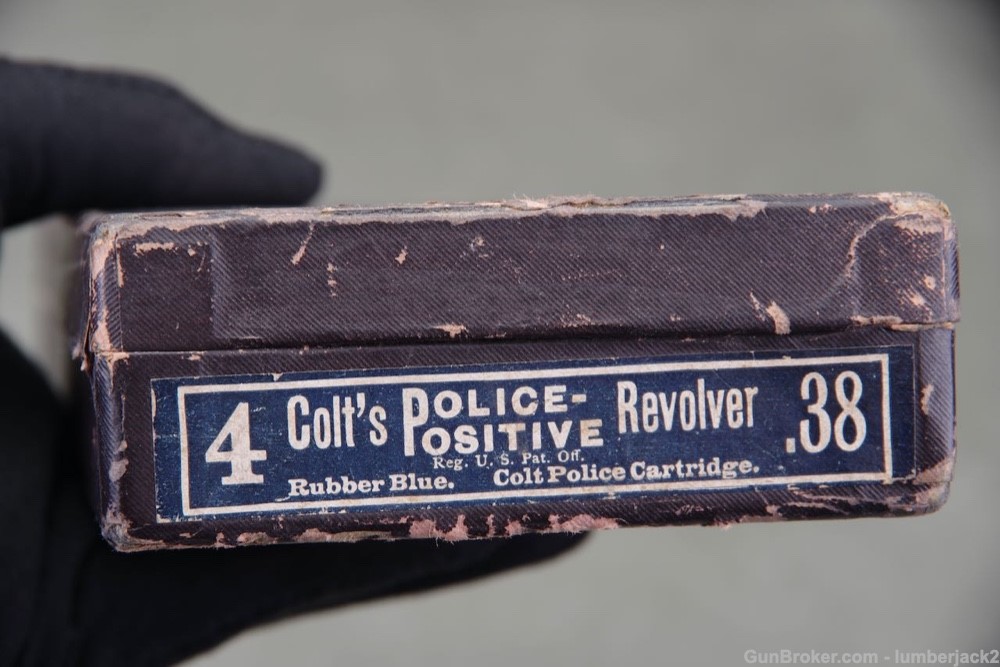 Excellent 1925 Colt Police Positive 38 Colt 4'' Blue w Orig. Box  Letter   -img-4