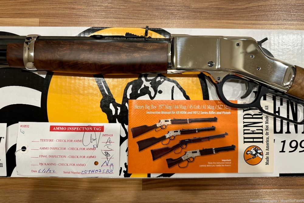 Henry H006S Big Boy Silver Masterpiece .44 Mag/.44 Spl, 1 of 25, Lucky #7!-img-6