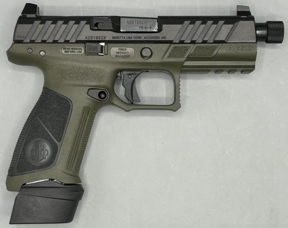Beretta APX A1 Full Size Tactical OD Green 9mm Luger 4.8" Optic Ready APXA1-img-2