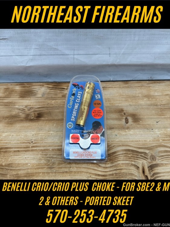 Carlsons Ported Skeet Shotgun Choke Benelli Crio / Plus for M2 SBE2 & Other-img-0