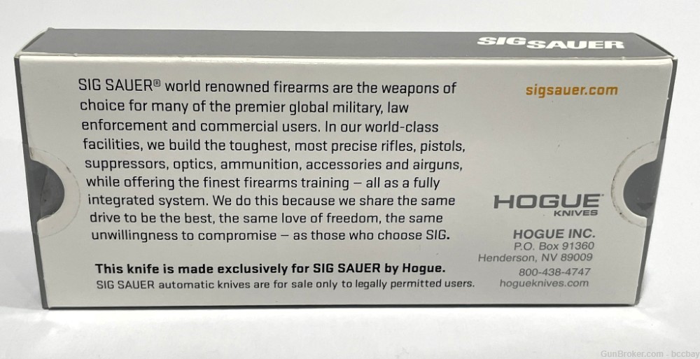 Sig Sauer Hogue EX-A01 3.5" Sig Tactical Auto Folder Tanto Grey Black G-10-img-2