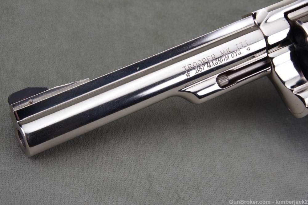 1976 Colt Trooper MK III 357 Magnum 6'' Nickel with Original Box-img-7