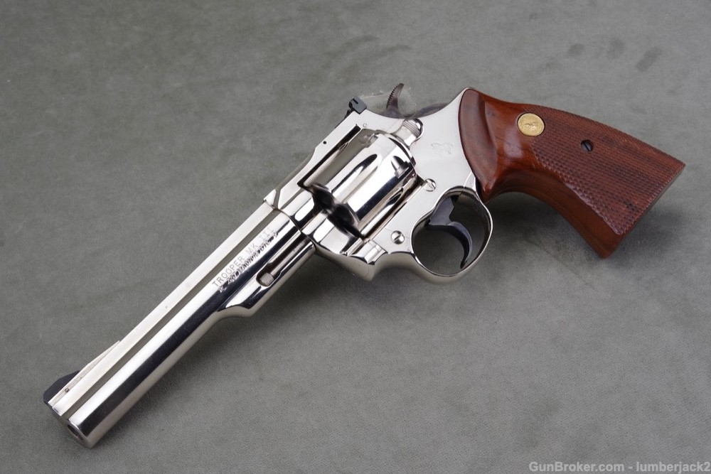 1976 Colt Trooper MK III 357 Magnum 6'' Nickel with Original Box-img-34