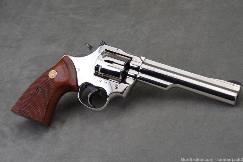 1976 Colt Trooper MK III 357 Magnum 6'' Nickel with Original Box-img-12