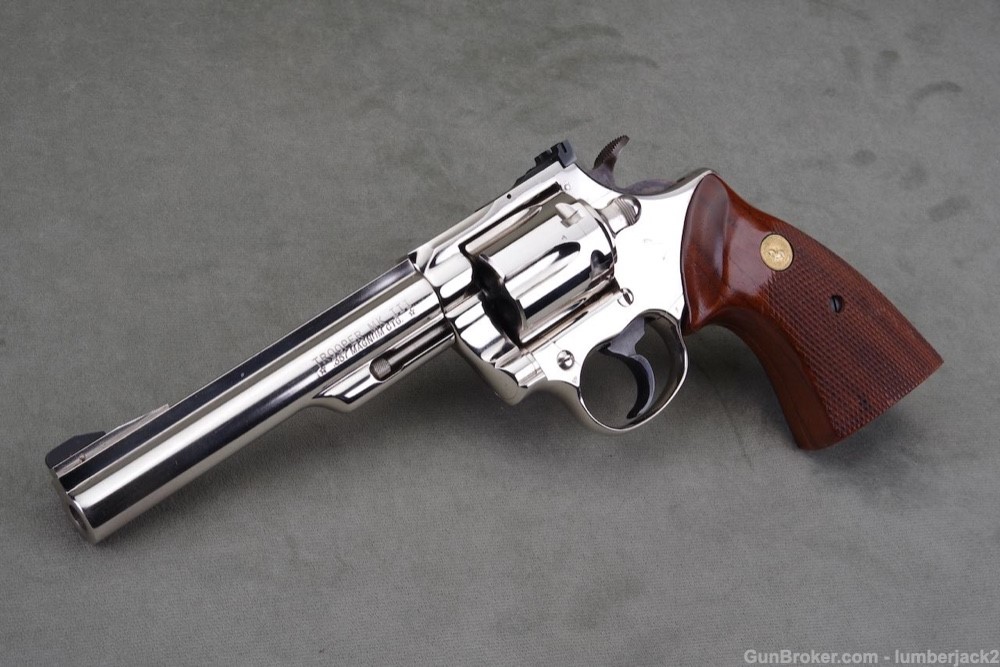 1976 Colt Trooper MK III 357 Magnum 6'' Nickel with Original Box-img-6
