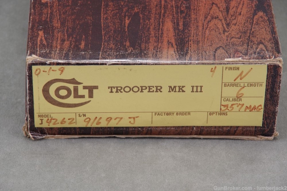1976 Colt Trooper MK III 357 Magnum 6'' Nickel with Original Box-img-2