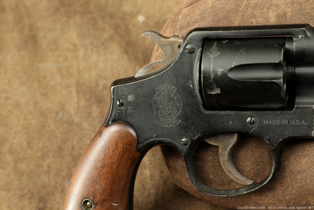 Smith & Wesson Victory Model .38 Spl 5” WWII Revolver 1942-1945 C&R 5 Screw-img-18