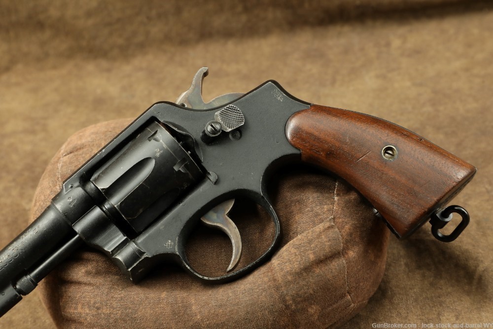 Smith & Wesson Victory Model .38 Spl 5” WWII Revolver 1942-1945 C&R 5 Screw-img-6