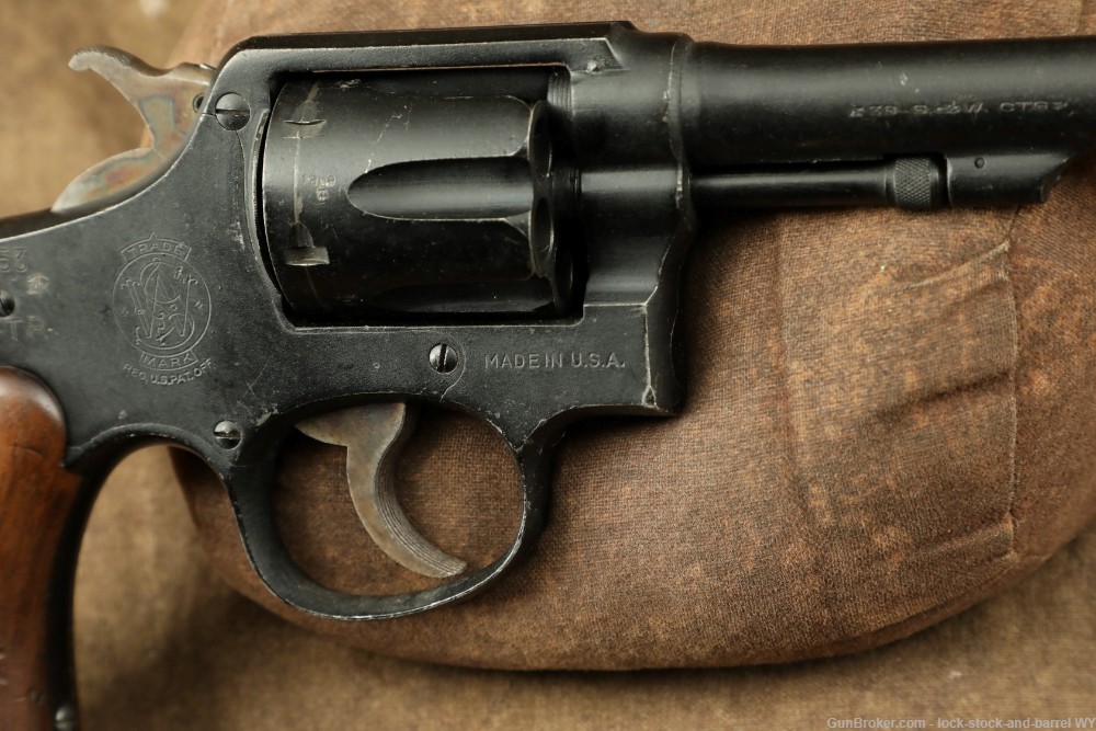 Smith & Wesson Victory Model .38 Spl 5” WWII Revolver 1942-1945 C&R 5 Screw-img-20