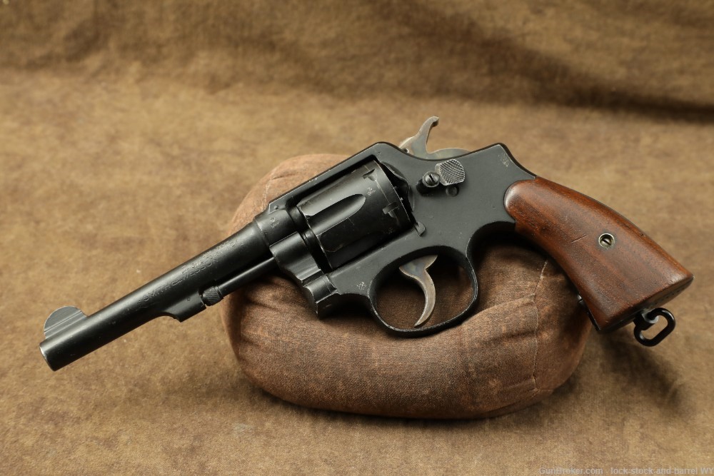 Smith & Wesson Victory Model .38 Spl 5” WWII Revolver 1942-1945 C&R 5 Screw-img-4